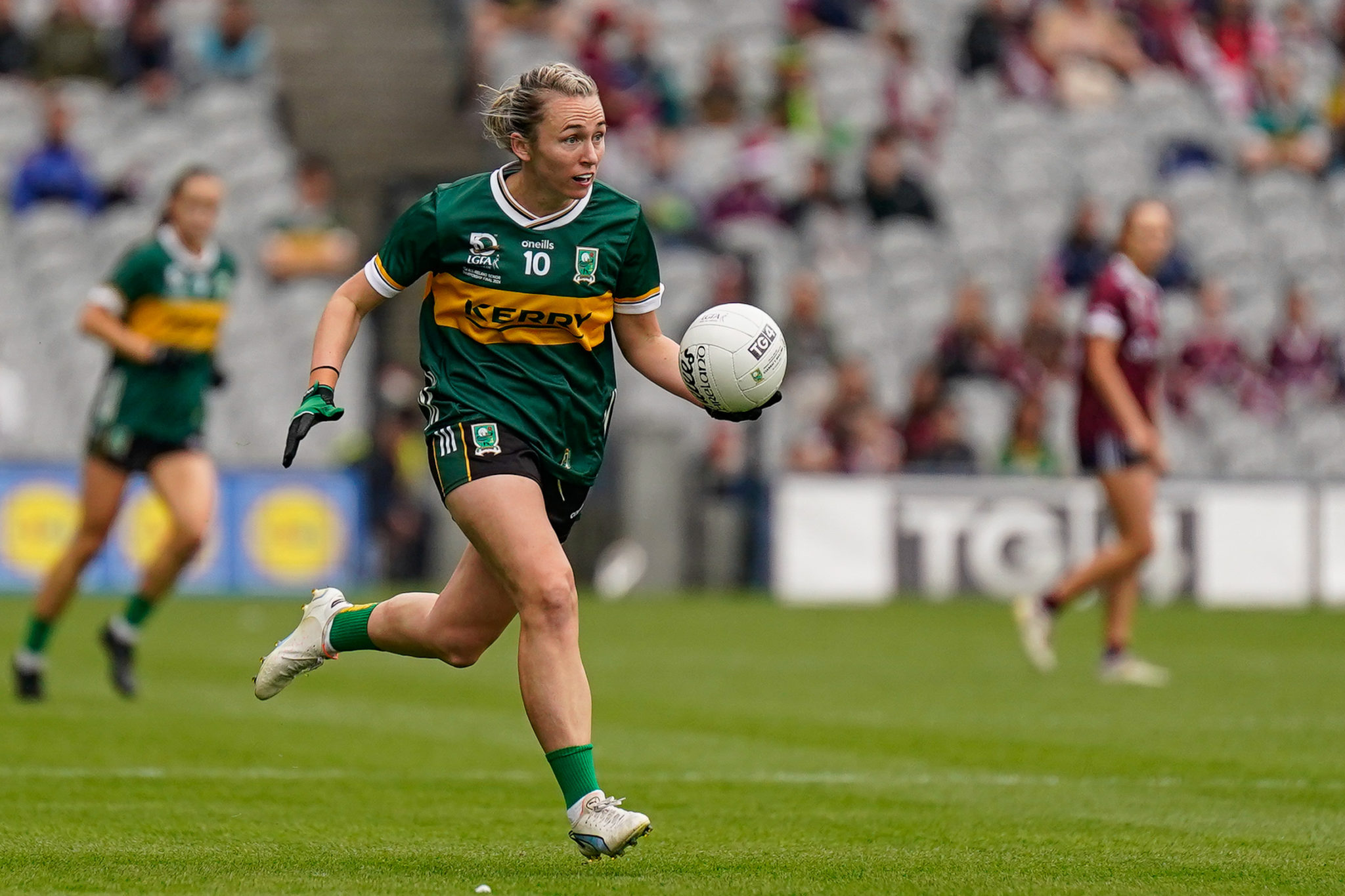 Niamh Carmody in action for Kerry during Kerry v Galway in the TG4 LGFA All-Ireland Ladies Senior Football Championship Final at Croke Park, Dublin.