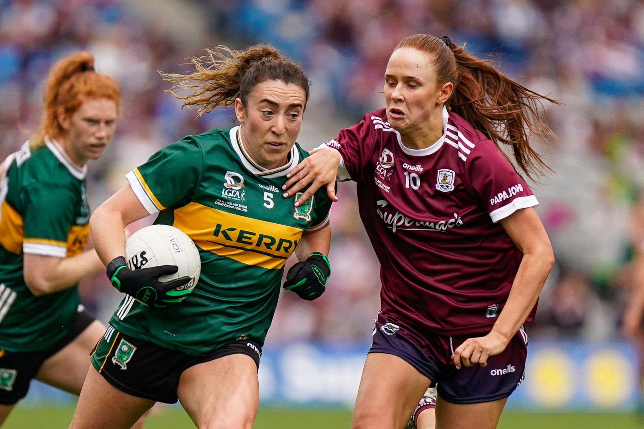 Aishling O'Connell in action for Kerry during Kerry v Galway in the TG4 LGFA All-Ireland Ladies Senior Football Championship Final at Croke Park, Dublin