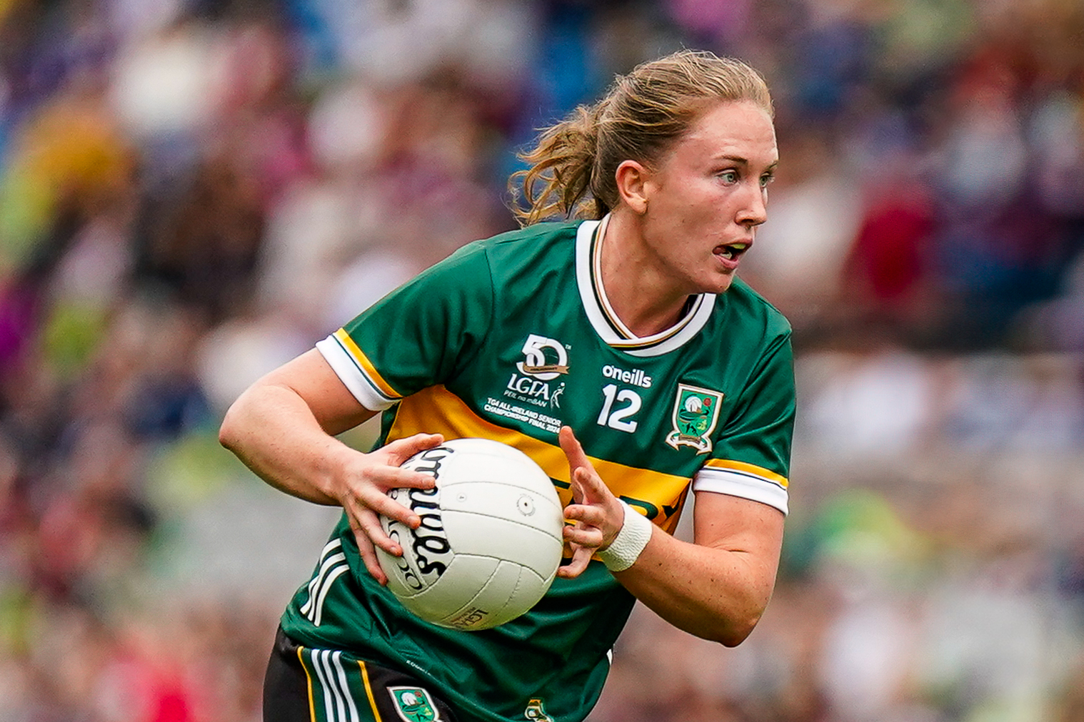 Síofra O'Shea in action for Kerry during Kerry v Galway in the TG4 LGFA All-Ireland Ladies Senior Football Championship Final at Croke Park, Dublin. Photo: David Corkey/Radio Kerry Sport