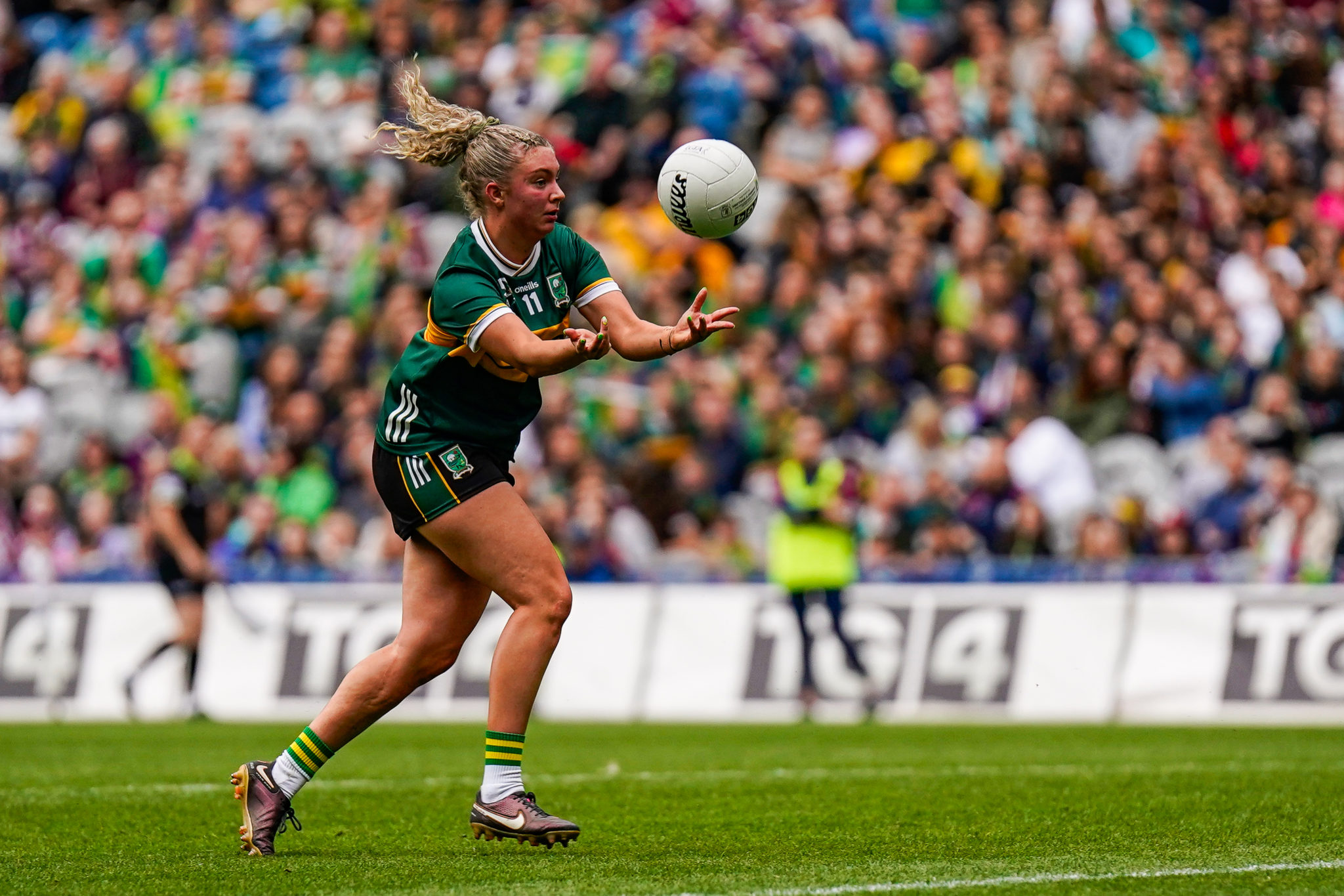 Niamh Ní Chonchúir in action for Kerry during Kerry v Galway in the TG4 LGFA All-Ireland Ladies Senior Football Championship Final at Croke Park, Dublin. Photo: David Corkey/Radio Kerry Sport