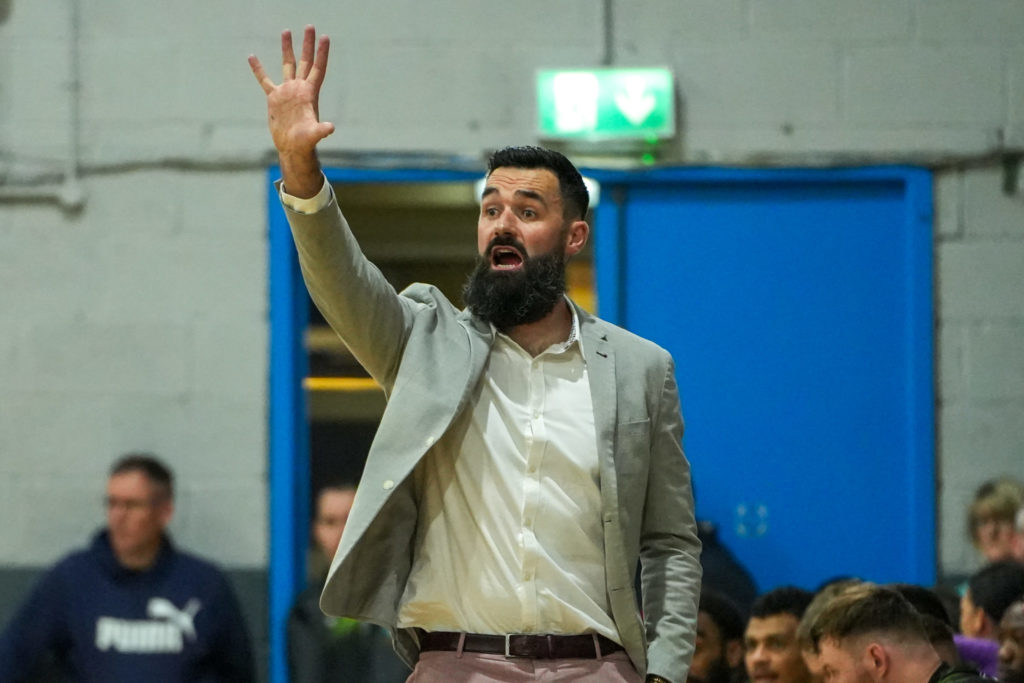 Coach John Dowlingof Garveys Tralee Warriors | Garveys Tralee Warriors v Moycullen | Photo by David Corkey Radio Kerry Sport