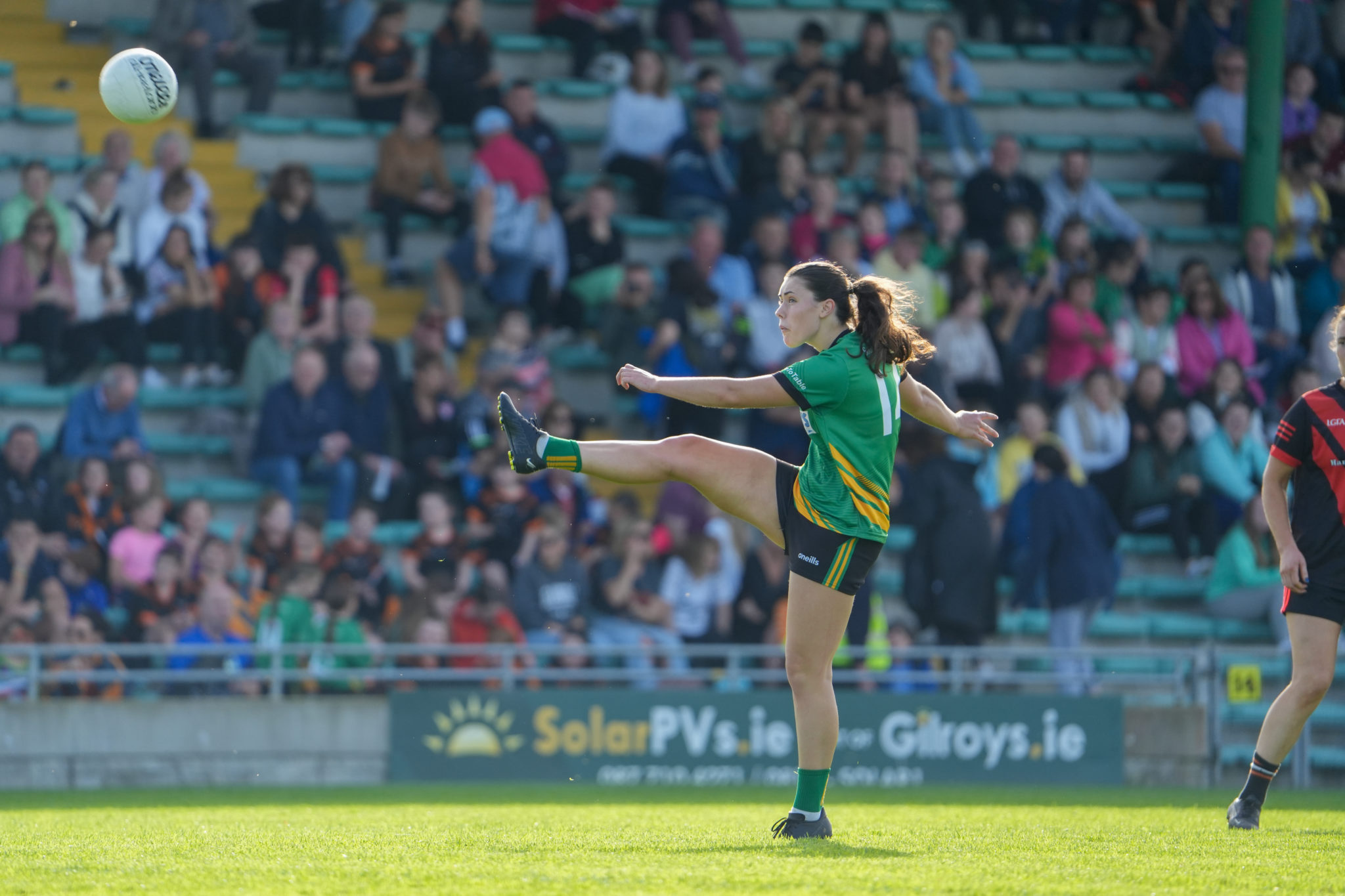 Southern Gaels LGFA's Rachel Dwyer in action against Finuge/St. Senans in the Bons Secours Ladies Senior Football Championship Final | Photo by David Corkey Radio Kerry Sport