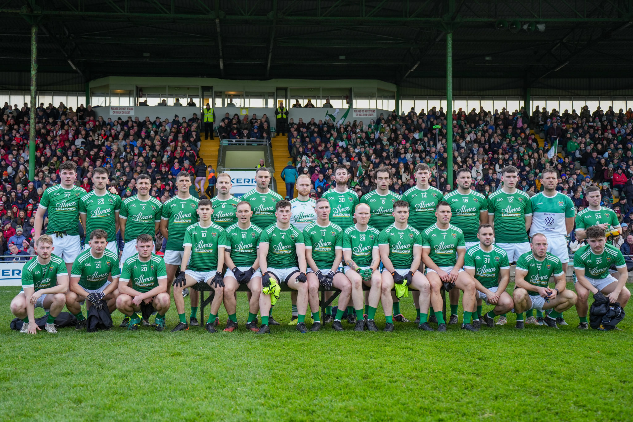 The Milltown/Castlemaine squad ahead of the Kerry Petroleum Intermediate Club Football Championship Final in Austin Stack Park, Tralee, Co.Kerry | Photo by David Corkey Radio Kerry Sport