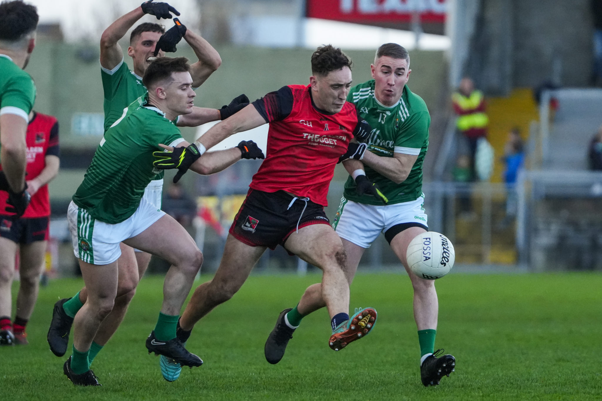 Paudie Clifford of Fossa in action against Milltown/Castlemaine in the Kerry Petroleum Intermediate Club Football Championship Final | Photo by David Corkey Radio Kerry Sport