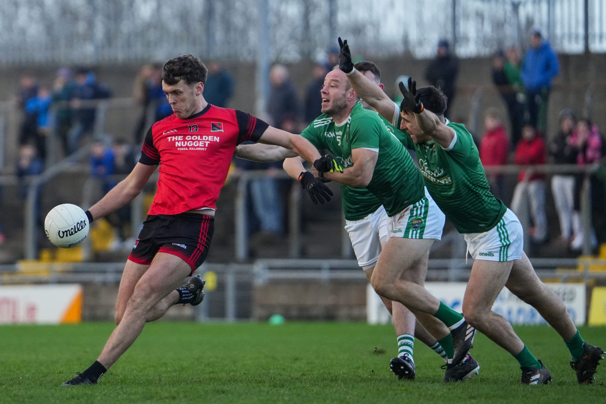 David Clifford of Fossa attempts a point against Milltown/Castlemaine in the Kerry Petroleum Intermediate Club Football Championship Final | Photo by David Corkey Radio Kerry Sport