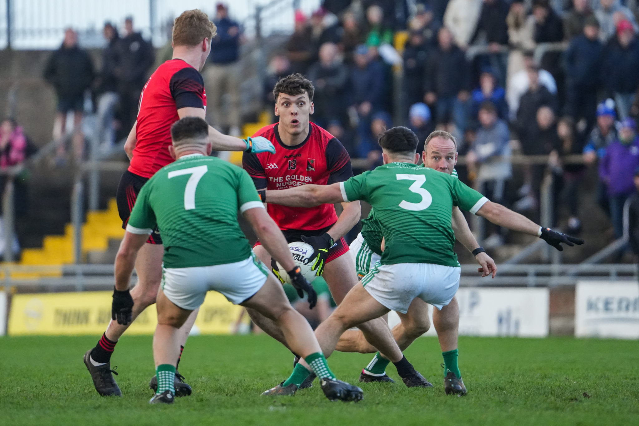 David Clifford of Fossa in action against Milltown/Castlemaine in the Kerry Petroleum Intermediate Club Football Championship Final | Photo by David Corkey Radio Kerry Sport
